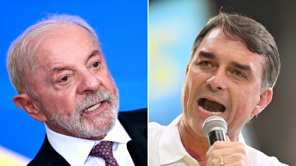 Flávio Bolsonaro y Lula da Silva, finalistas del balotaje en Brasil