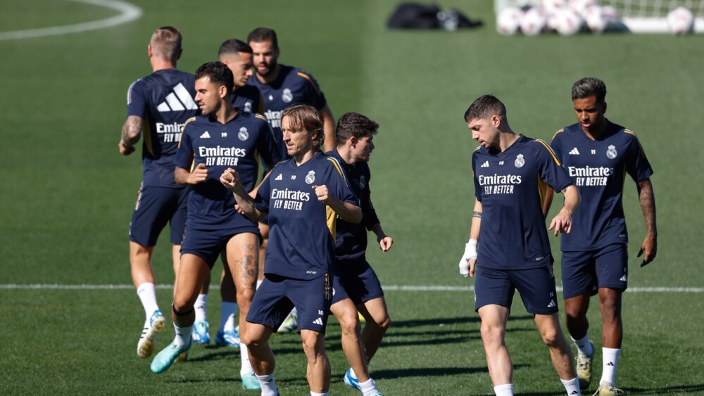 entrenamiento del real madrid