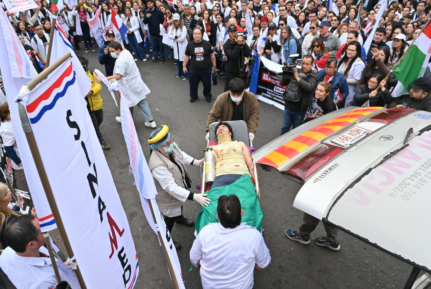 alegoría de la huelga nacional de médicos