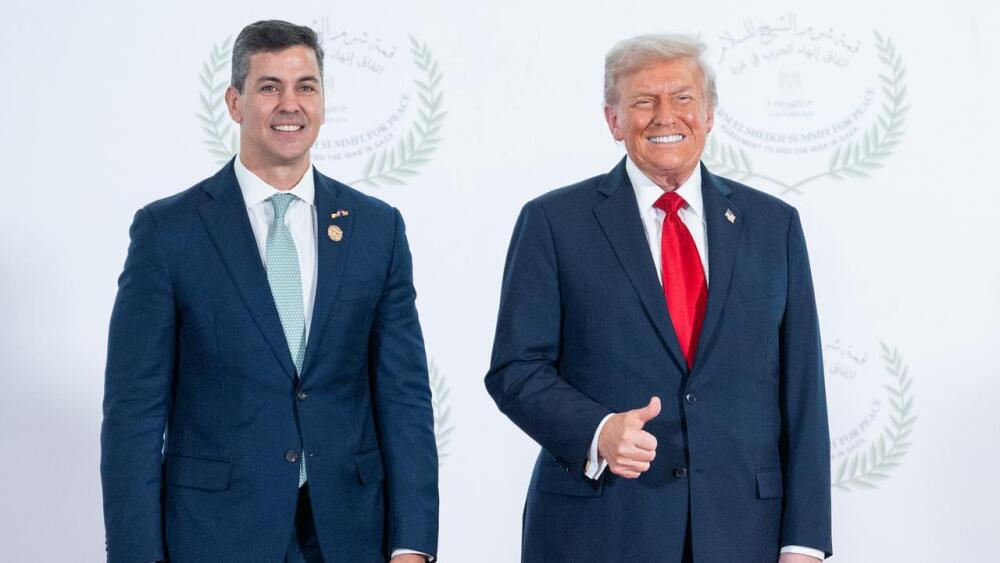 Santiago Peña y Donald Trump