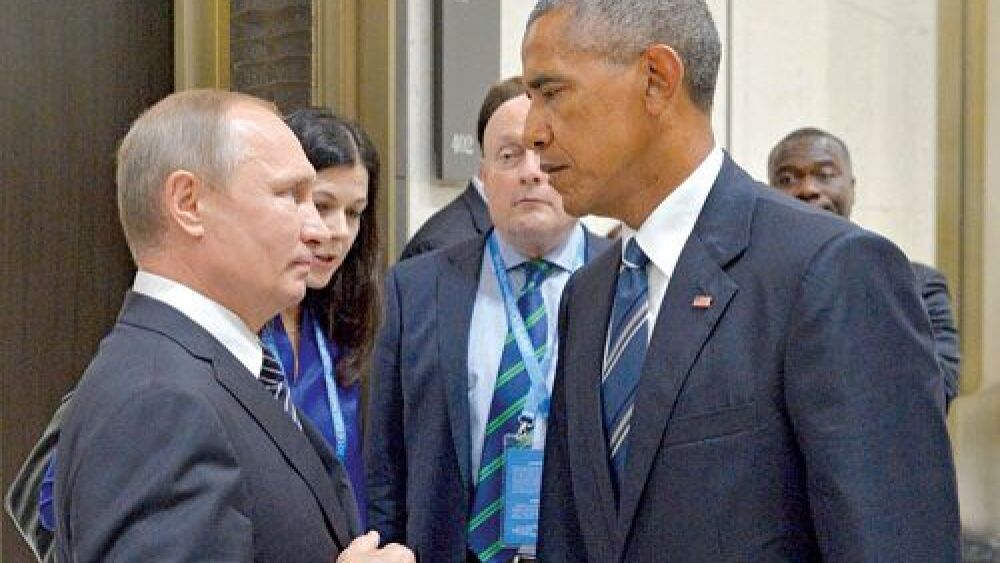 Diferencias.  La gélida mirada entre Obama y  Putin centró la atención de todos los medios.