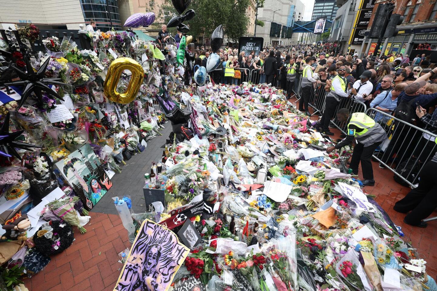 Ozzy Osbourne funeral cortege crosses Birmingham ahead of private funeral