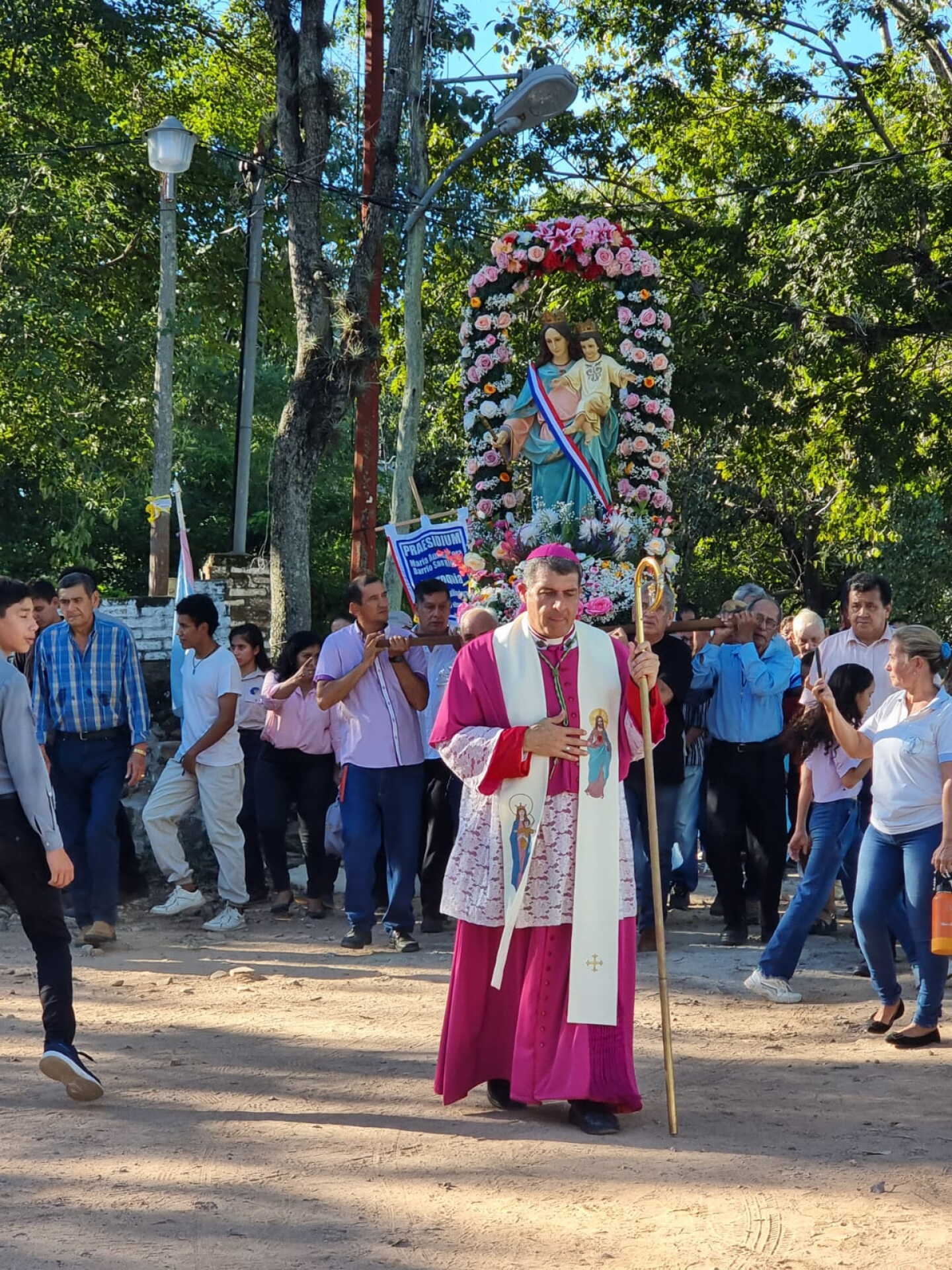 Festividad mariana en Fuerte Olimpo