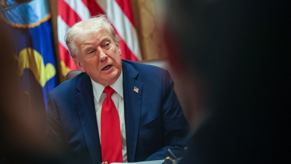 US President Donald Trump holds cabinet meeting in Washington