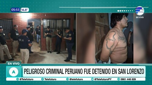 Operativo realizado en la vivienda de San Lorenzo