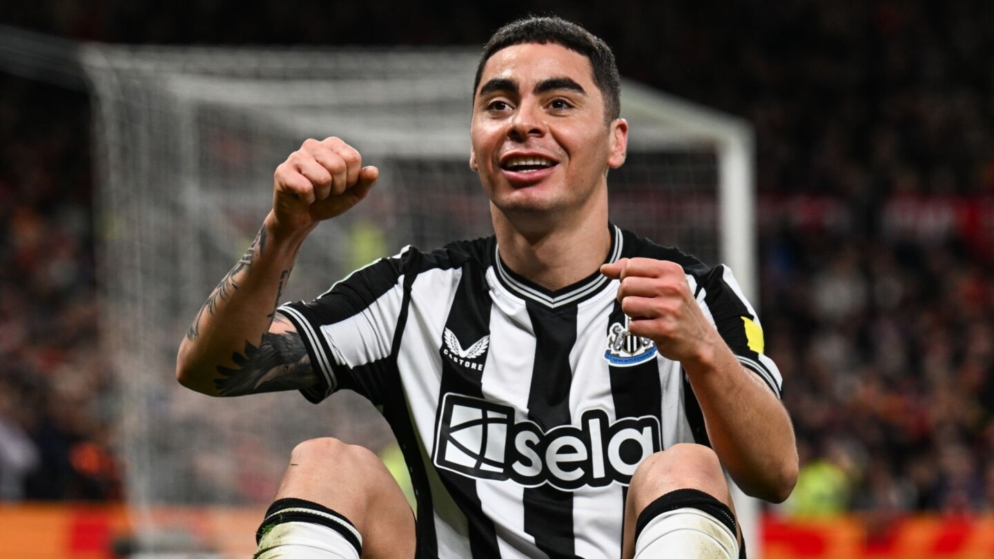 El festejo de Miguel Almirón se volvió viral al silenciar Old Trafford ...