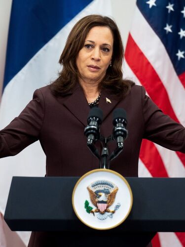 Kamala Harris. La vicepresidenta reemplazó en funciones a Biden durante 85 minutos.