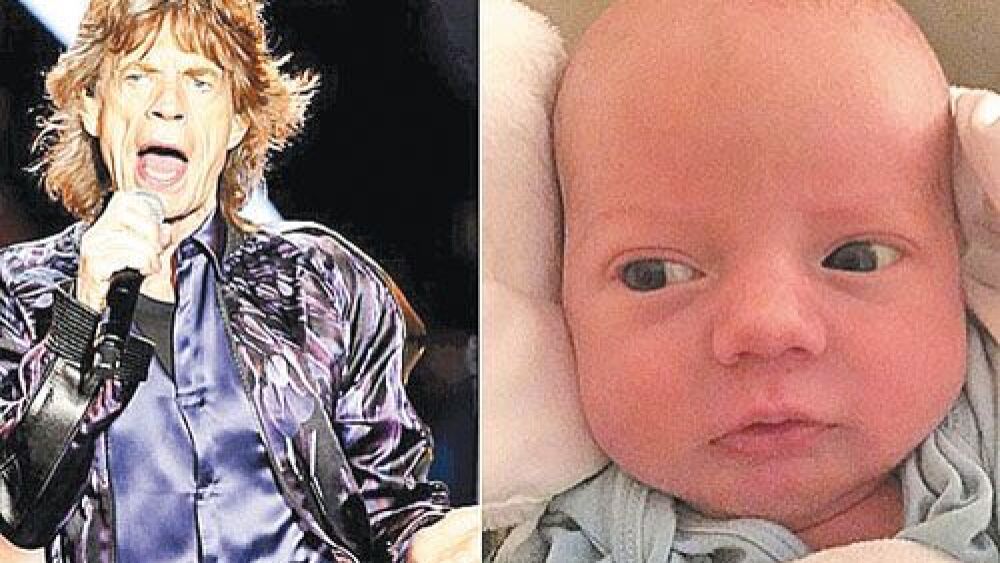 Pequeño rollinga.  El octavo hijo del cantante Mick Jagger nació el pasado 8 de diciembre y  se llama Deveraux Octavian Basil Jagger.
