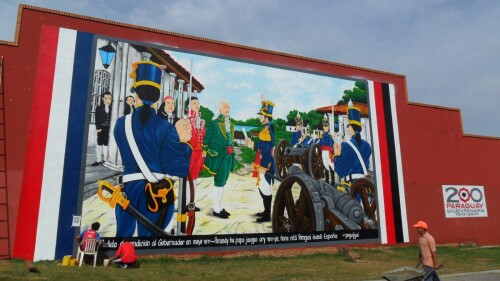 Minga Guazú - Artista plástico retrató gesta del 14 y 15 de mayo de 1811.jpg