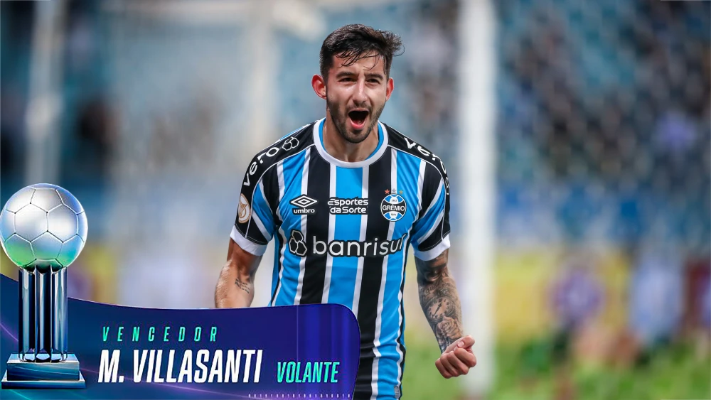 Mathías Villasanti, el mejor mediocampista de Brasil Mathías Villasanti, el mejor mediocampista de Brasil