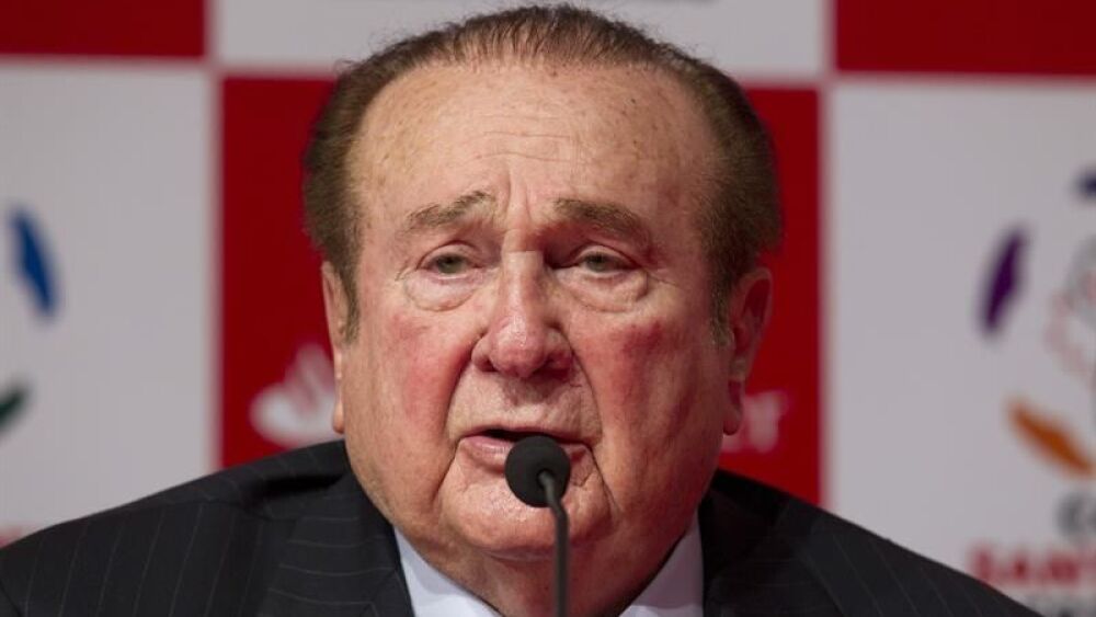El expresidente de la Confederación Sudamericana de Fútbol (Conmebol) Nicolás Leoz. EFE/Archivo