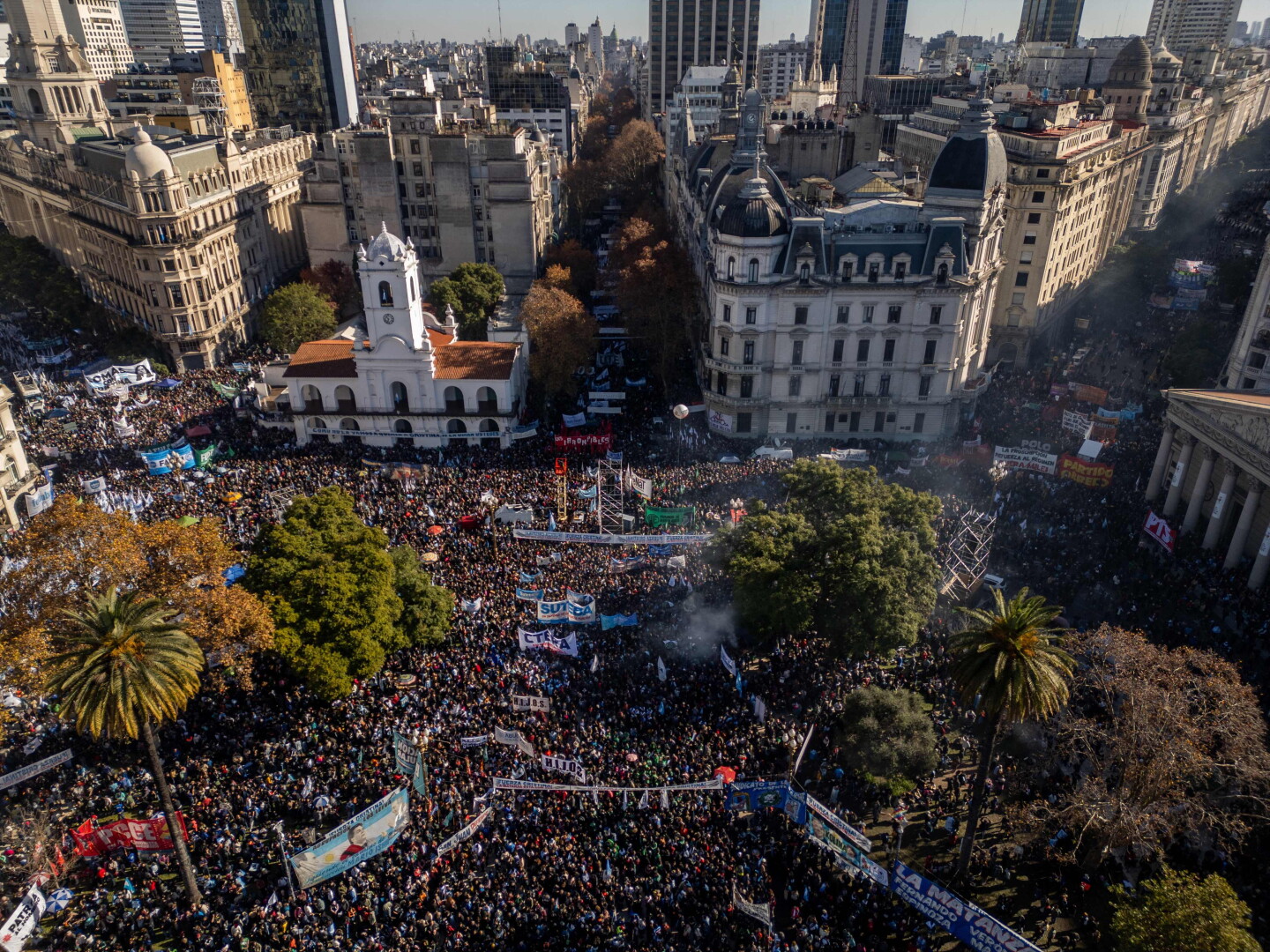 Argentina, manifestación a favor de Cristina Fernández de KIRCHNER