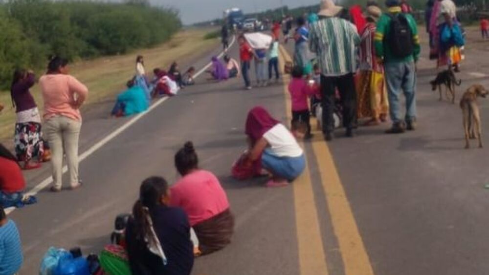 Medida de fuerza de los indígenas por la escases en el bajo Chaco.jpg