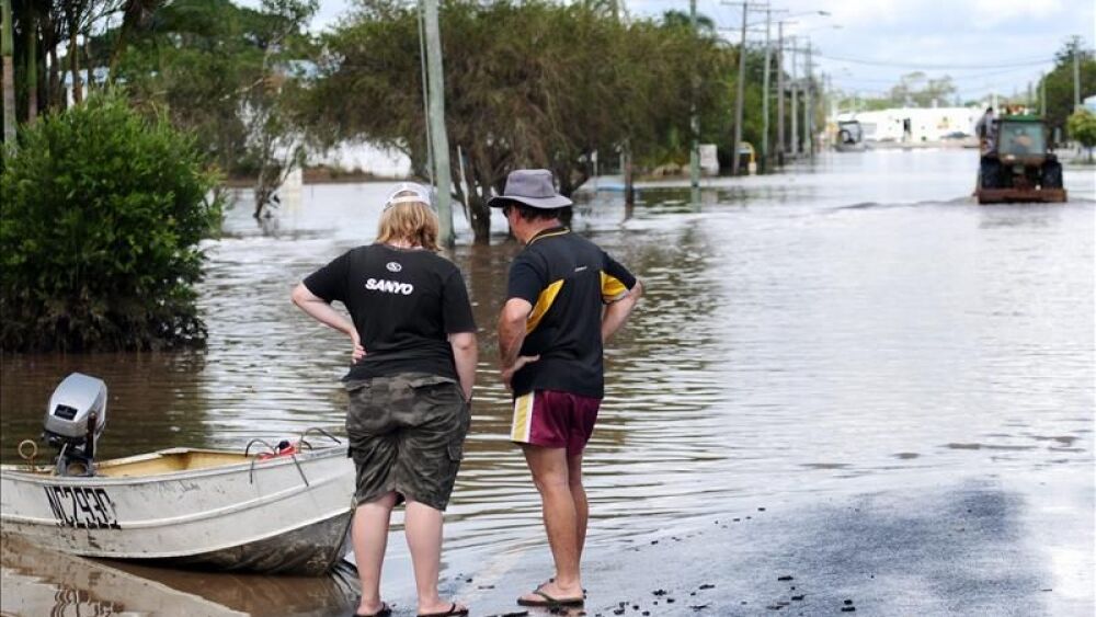 Imagen de archivo de unas inundaciones anteriores en Australia. EFE/Archivo