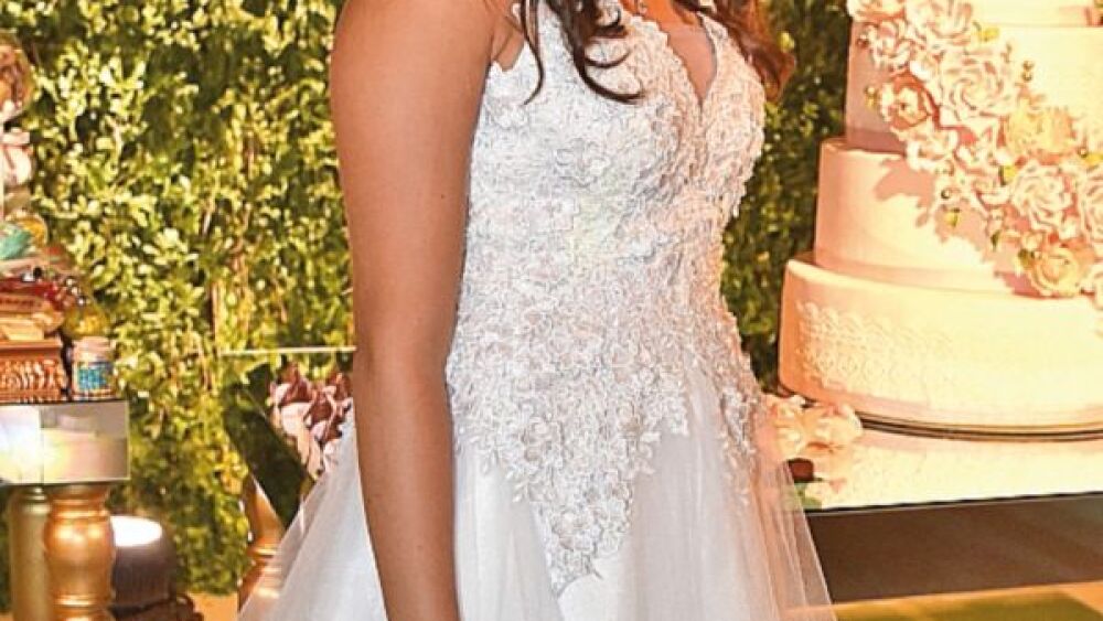 El vestido de Gabriela fue confeccionado por Giannina Guggiari.