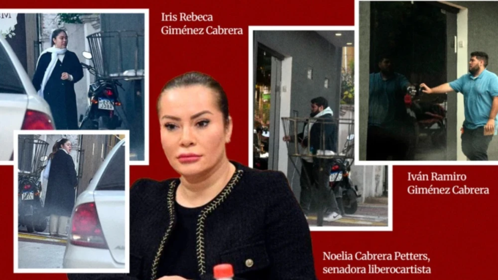 Noelia Cabrera y sobrinos.