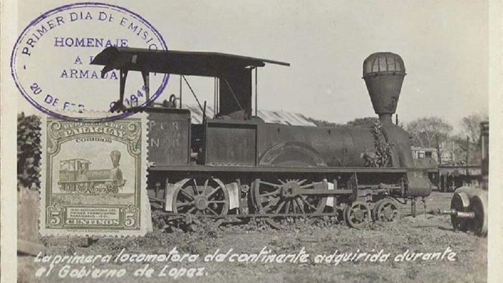 Carlos Antonio López trajo al país dos de este tipo de locomotoras. Es una J&A Blyth, cuyas ruedas son originales Low Moor, con fabricación 1860/1.