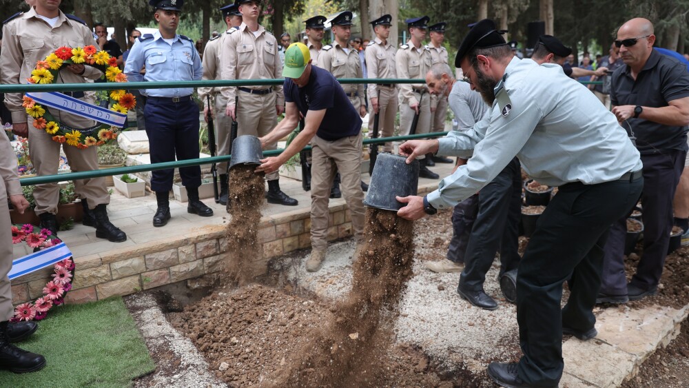 Funeral of Israeli soldier killed during fighting on the Israel-Gaza border