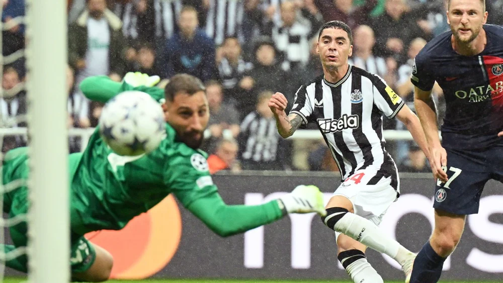 Miguel Almirón marca su primer gol en la Champions League Miguel Almirón marca su primer gol en la Champions League