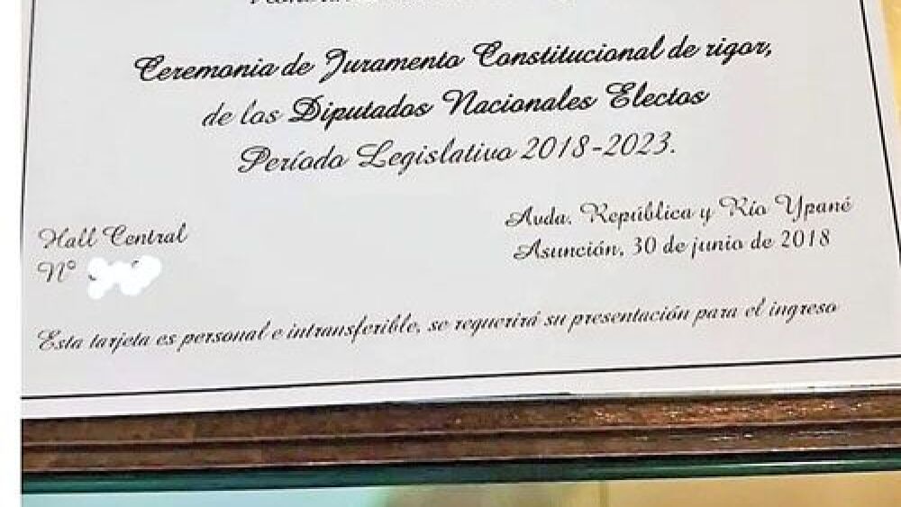 Tarjeta.  Invitación de Quintana para que Cabaña participe de su juramento.