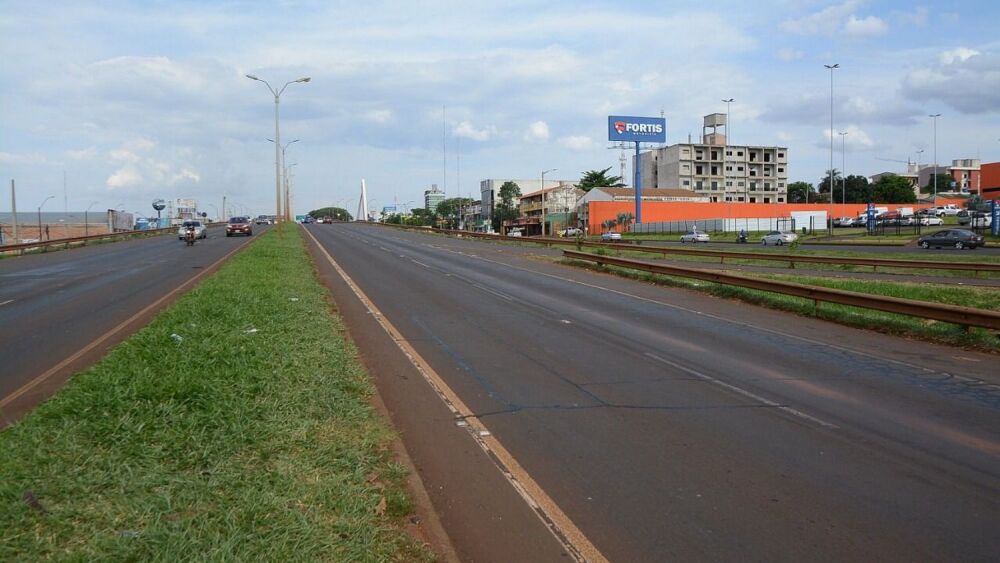 Situación. Así de despejada luce la ruta camino a la zona primaria del Puente Internacional.