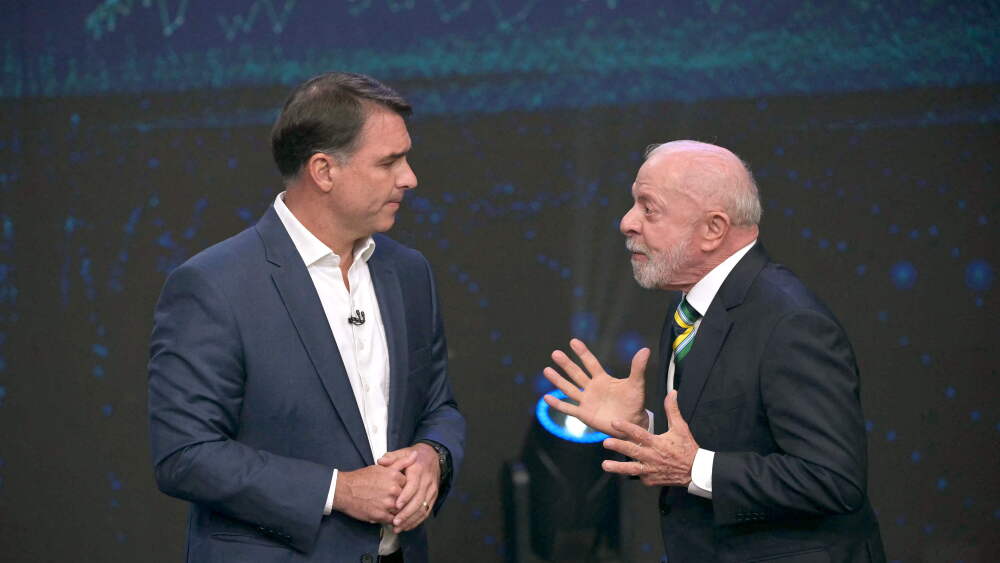 Debate presidencial en Brasil Flávio y Lula