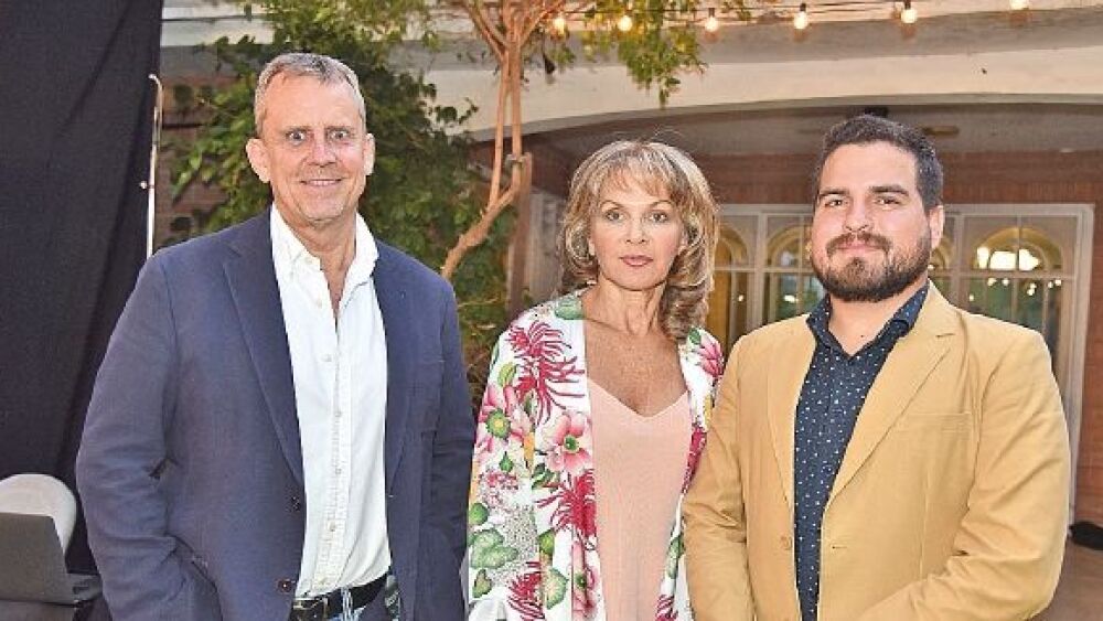 Alejandro Huston, Margarita Morselli y Ricardo Arriola.