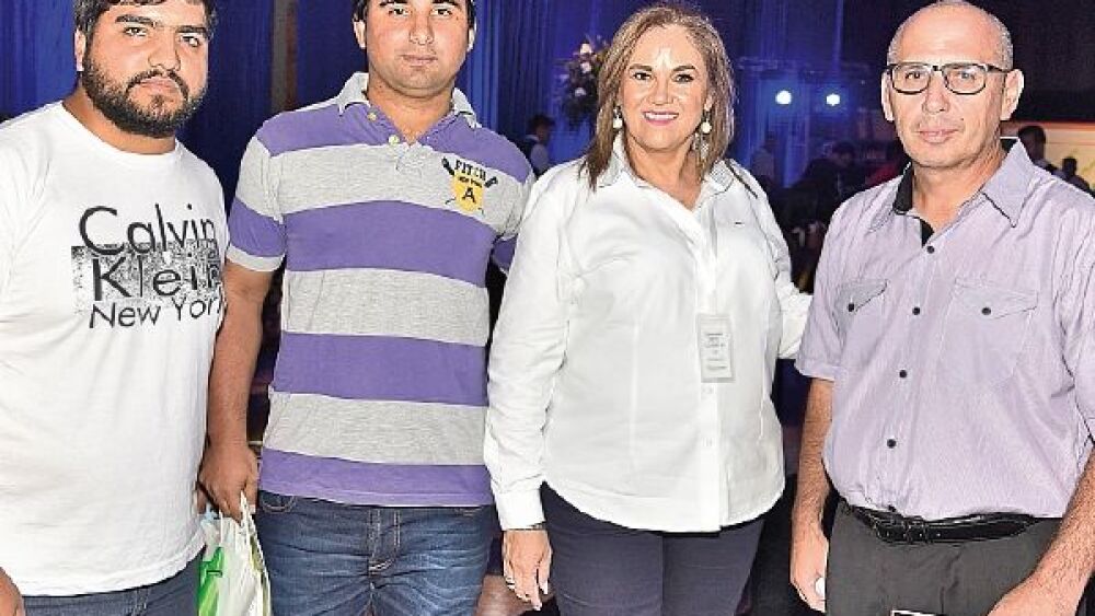 Martín Torales, Cristhian Ferreira, Maribel Martínez y Wilfrido Torales.