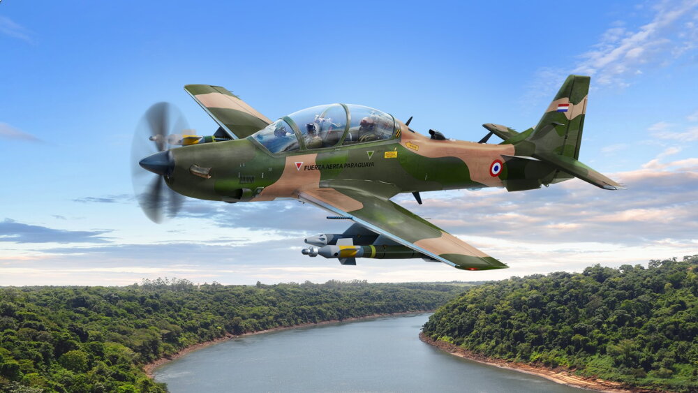 Aviones super tucano, fuerza aéra paraguaya.