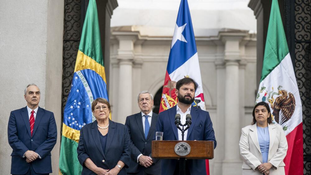 Chile inscribe candidatura de Bachelet para dirigir ONU y anuncia apoyo de México y Brasil Chile inscribe candidatura de Bachelet para dirigir ONU y anuncia apoyo de México y Brasil