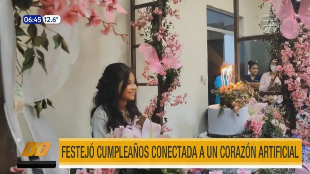 Festejó sus 15 años conectada a un corazón artificial en el Acosta Ñu