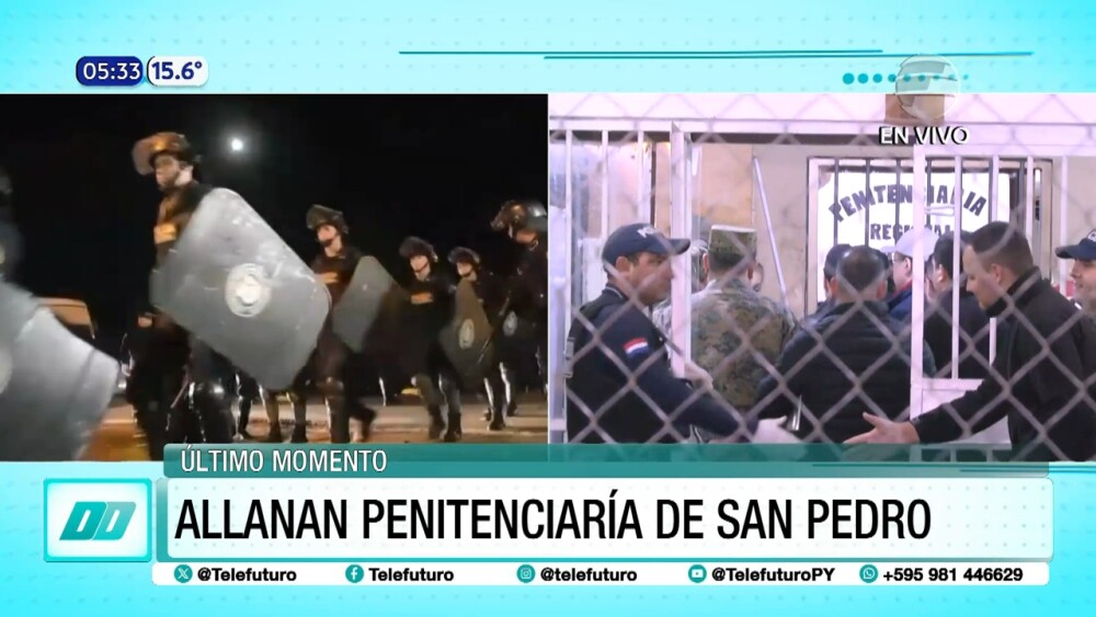 Allanan penitenciaría de San Pedro