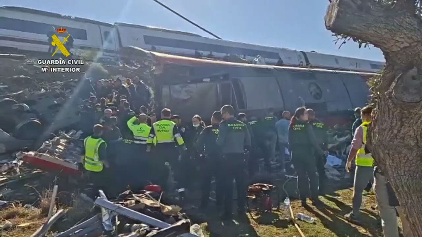 Two high-speed trains collide in Southern Spain