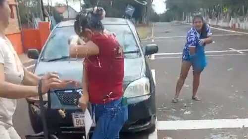 Huevazos a la concejala Isabel Colmán de Arroyito.jpeg