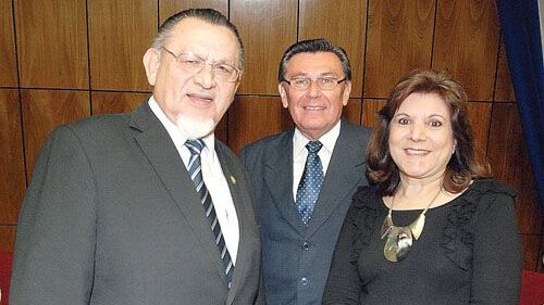 Tadeo Zarratea, Mario Rubén Álvarez y Mirta Roa.