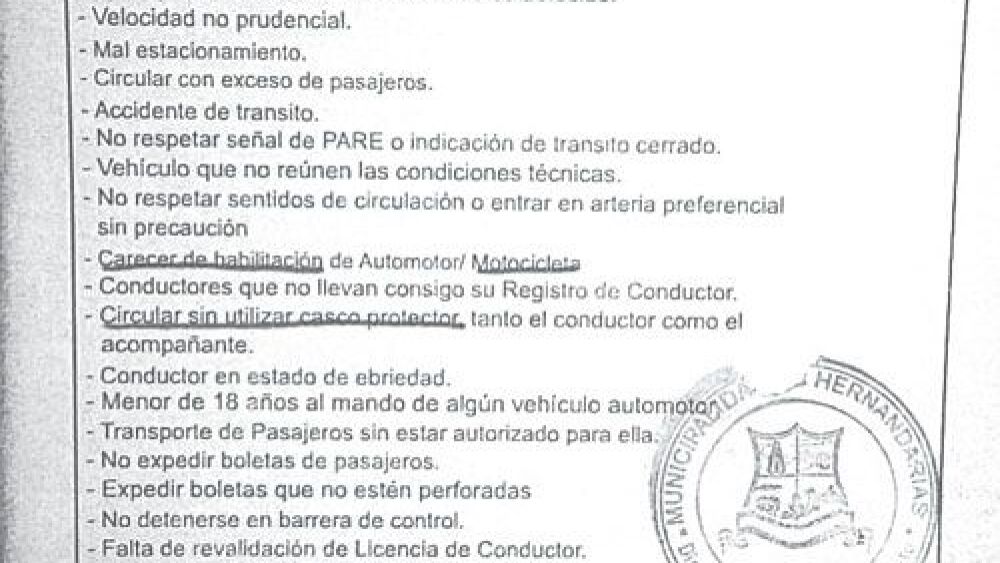 Multa.  Boleta a nombre de Anderson Caetano  Da Silva.