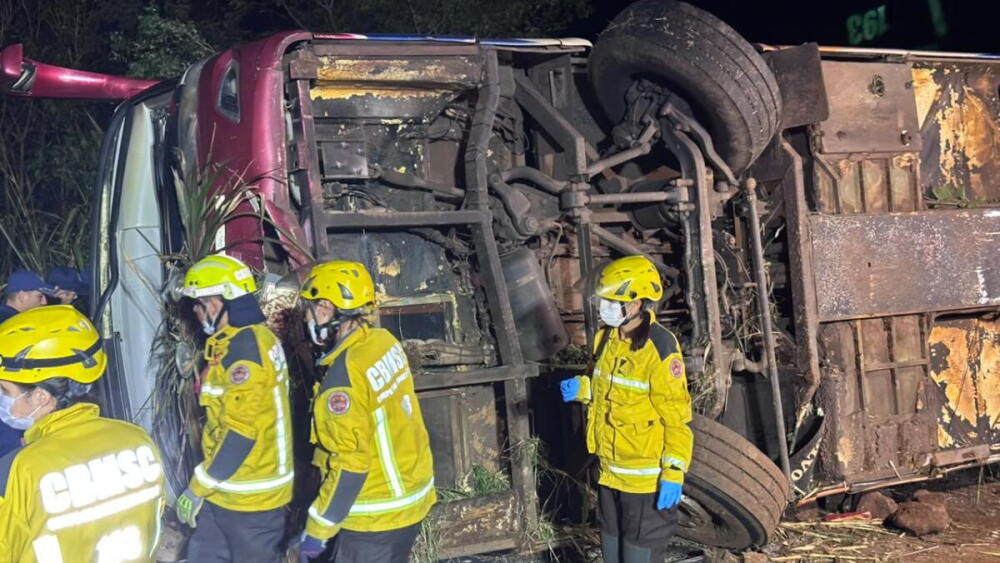 Accidente en Brasil - Foto Rede Peperi